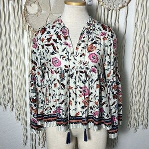 Natalie Martin Multicolor Floral Blouse
